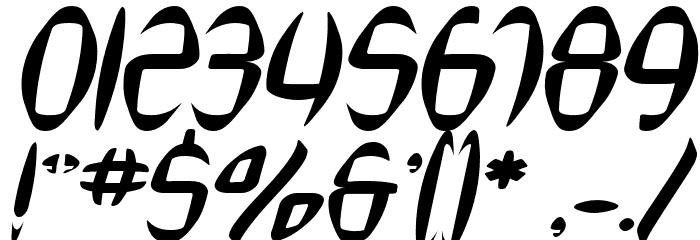 SF Synthonic Pop Oblique Font OTHER CHARS