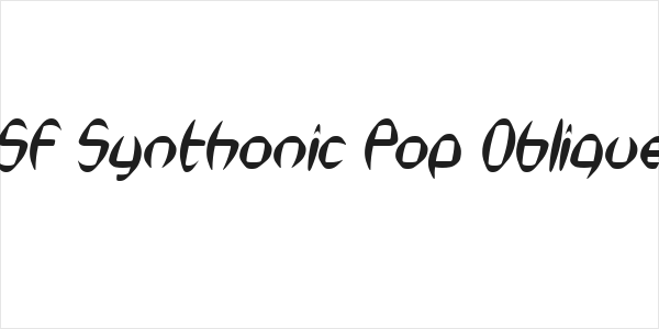 SF Synthonic Pop Oblique Logo