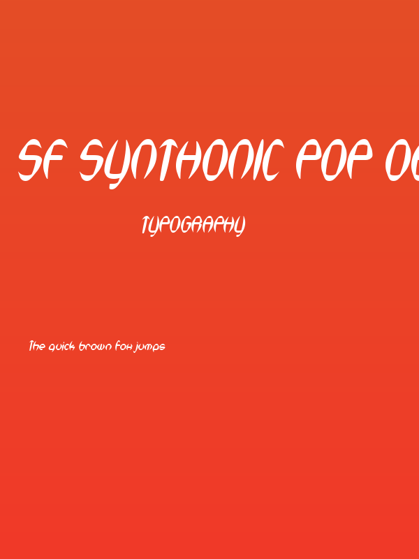 SF Synthonic Pop Oblique Poster