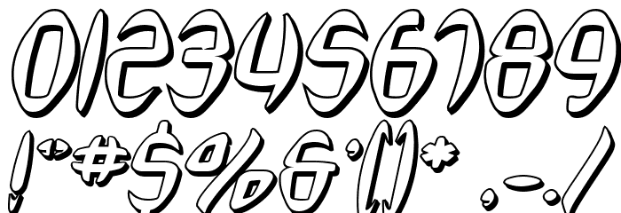 SF Synthonic Pop Shaded Oblique Font OTHER CHARS
