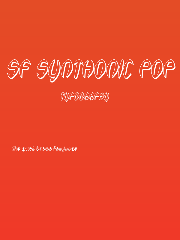 SF Synthonic Pop Shaded Oblique Poster