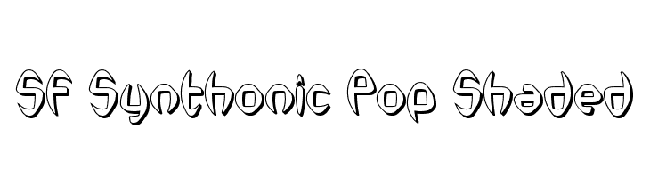 SF Synthonic Pop Shaded फ़ॉन्ट