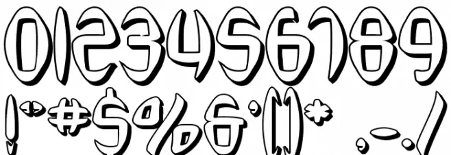 SF Synthonic Pop Shaded Font Alte caractere