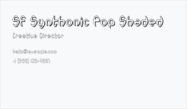 SF Synthonic Pop Shaded Business Card