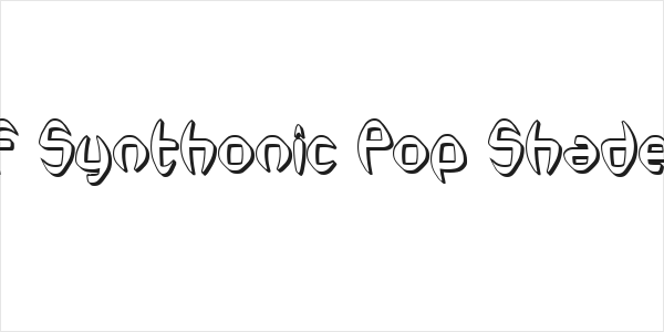 SF Synthonic Pop Shaded Logo