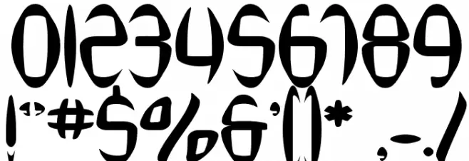 SF Synthonic Pop フォント その他の文字