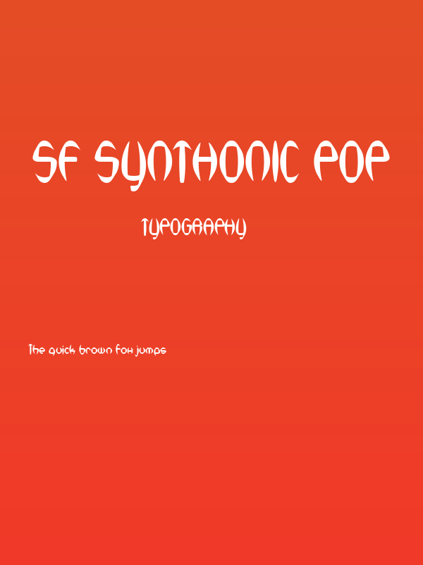 SF Synthonic Pop Poster