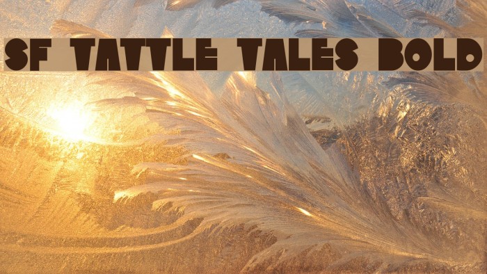 SF Tattle Tales Bold Font examples