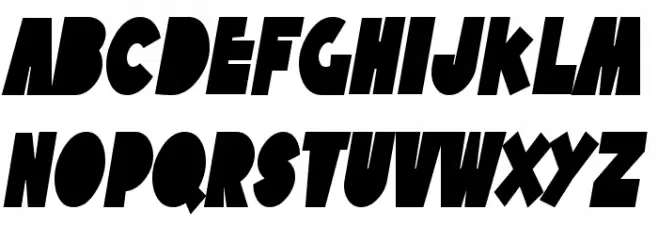 SF Tattle Tales Condensed Bold Italic Fuentes MAYÚSCULAS