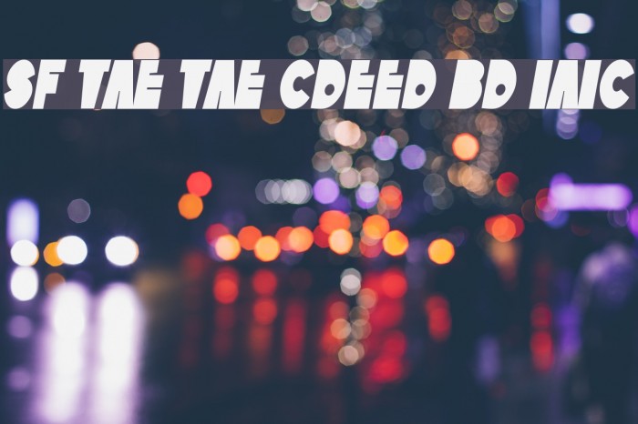 SF Tattle Tales Condensed Bold Italic Font examples