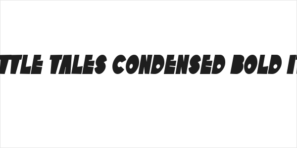 SF Tattle Tales Condensed Bold Italic Logo