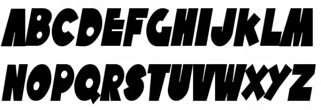 SF Tattle Tales Condensed Bold Italic Caratteri MINUSCOLO