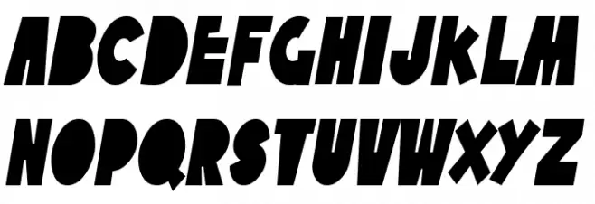 SF Tattle Tales Condensed Italic フォント 大文字