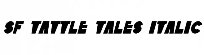 SF Tattle Tales Italic  नि: शुल्क फ़ॉन्ट्स डाउनलोड
