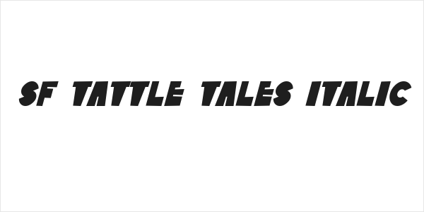SF Tattle Tales Italic Logo