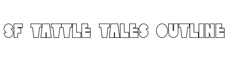 SF Tattle Tales Outline  免费字体下载