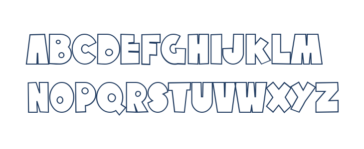 SF Tattle Tales Outline Lowercase