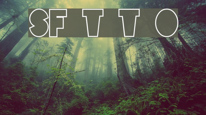 SF Tattle Tales Outline फ़ॉन्ट examples