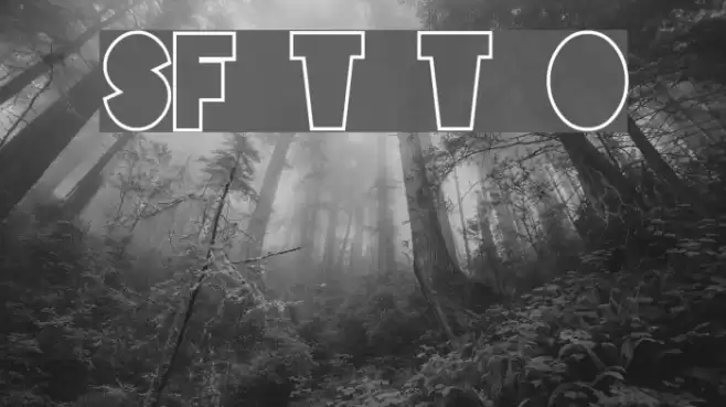 SF Tattle Tales Outline Font examples