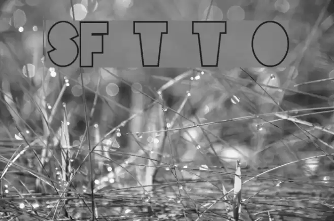 SF Tattle Tales Outline Font examples