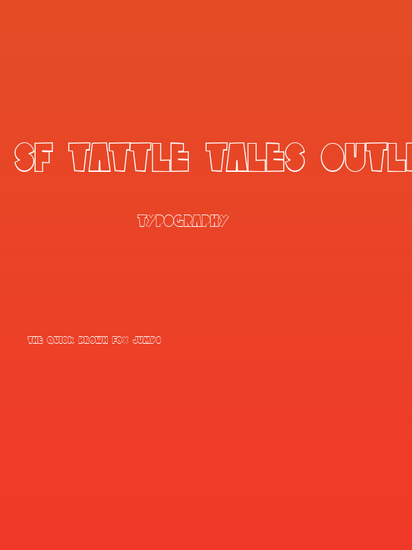 SF Tattle Tales Outline Poster
