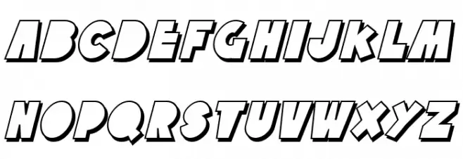 SF Tattle Tales Shadow Italic Polices MAJUSCULES