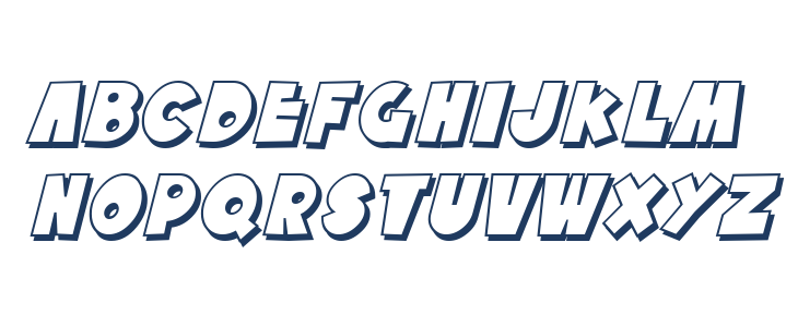 SF Tattle Tales Shadow Italic Lowercase