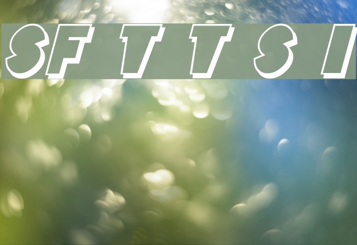 SF Tattle Tales Shadow Italic Font examples