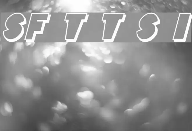 SF Tattle Tales Shadow Italic Font examples