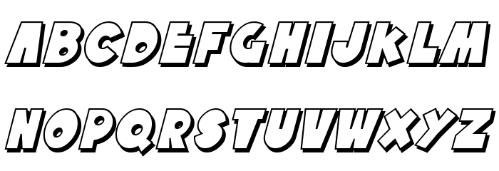 SF Tattle Tales Shadow Italic Font LOWERCASE
