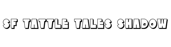 SF Tattle Tales Shadow Font