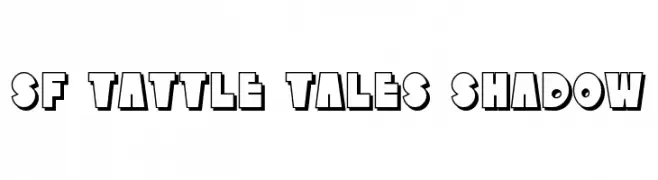 SF Tattle Tales Shadow  नि: शुल्क फ़ॉन्ट्स डाउनलोड
