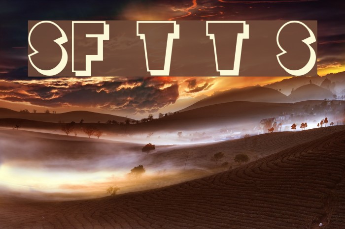 SF Tattle Tales Shadow Font examples