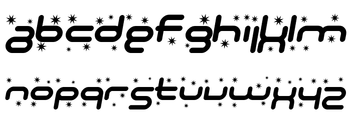 SF Technodelight Bold Italic Font LOWERCASE