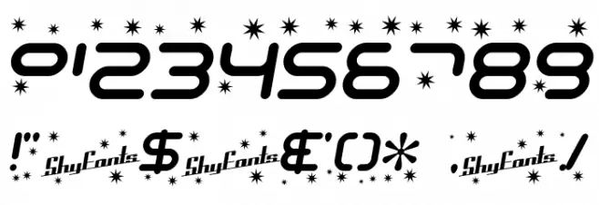 SF Technodelight Italic Font OTHER CHARS