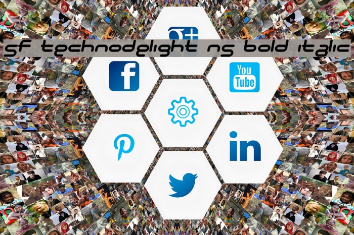 SF Technodelight NS Bold Italic Font examples