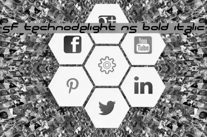 SF Technodelight NS Bold Italic Шрифта examples