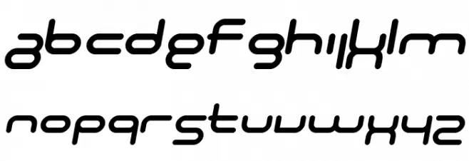 SF Technodelight NS Italic Caratteri MAIUSCOLE