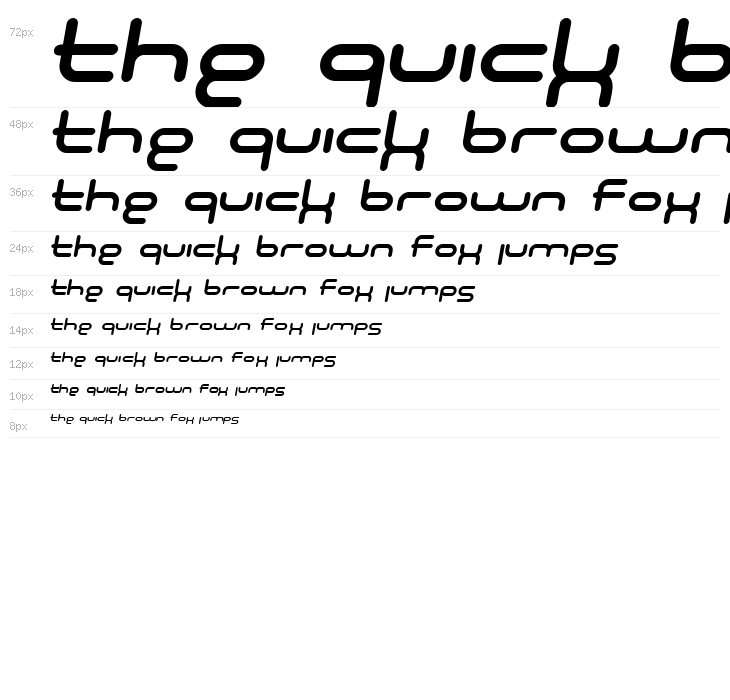 SF Technodelight NS Italic Waterfall