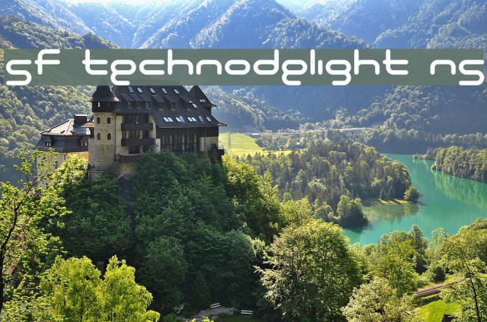 SF Technodelight NS Font examples