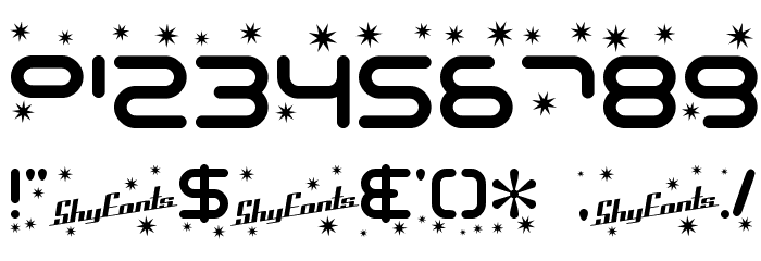 SF Technodelight Font OTHER CHARS