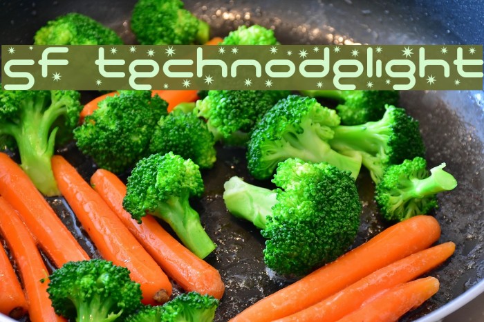 SF Technodelight Font examples