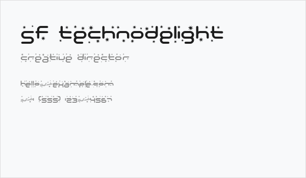 SF Technodelight Business Card