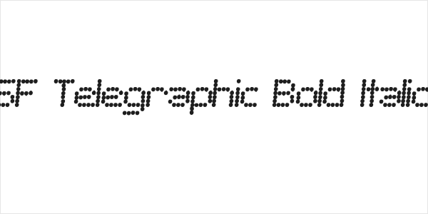 SF Telegraphic Bold Italic Logo