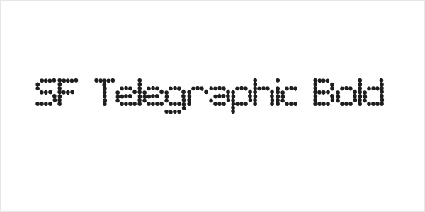 SF Telegraphic Bold Logo