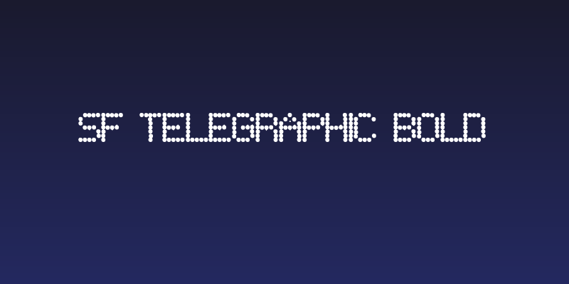 SF Telegraphic Bold Social Header