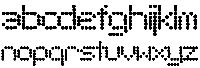 SF Telegraphic Bold Font LOWERCASE