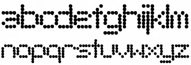 SF Telegraphic Bold Font LOWERCASE