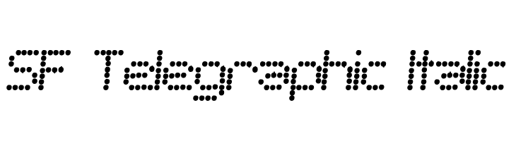 SF Telegraphic Italic Font