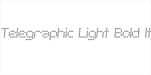 SF Telegraphic Light Bold Italic Logo
